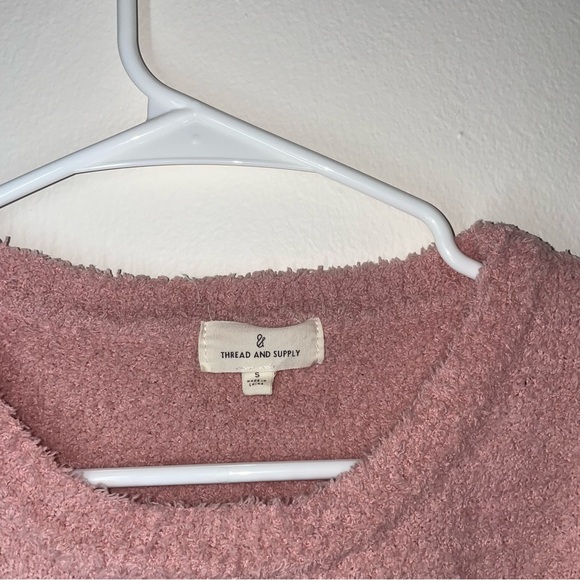NWOT Thread & Supply Sweater Tie Front | Blush Pink | Small - Picture 6 of 6